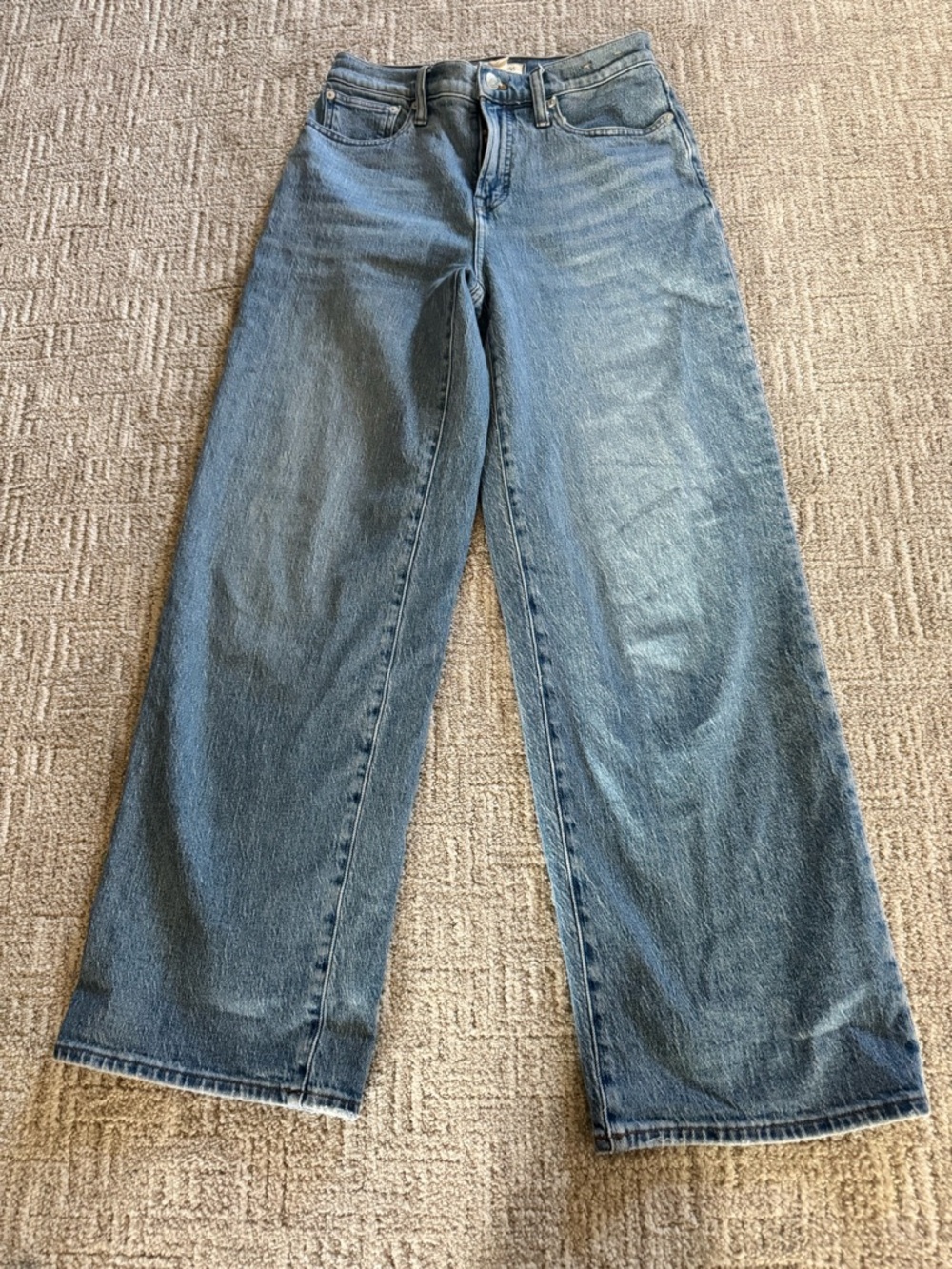 Madewell Wide Leg Women's Jeans in Medium Blue